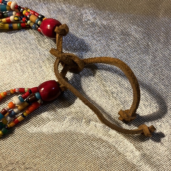 Vintage Beaded Turquoise Necklace - Picture 3 of 5